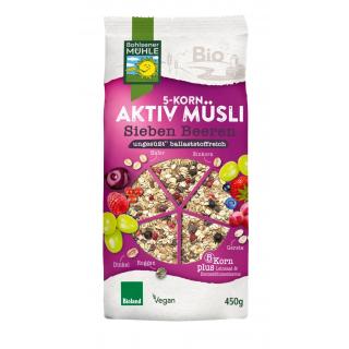 5-Korn Aktiv Müsli Sieben Beeren