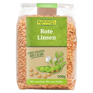 Rote Linsen geschält Projekt