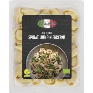 Frische Tortelloni mit Spinat-Pinienkerne