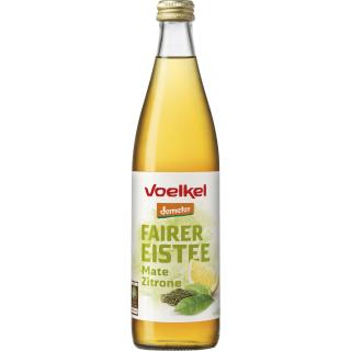 Fairer Eistee mit Mate und Zitrone