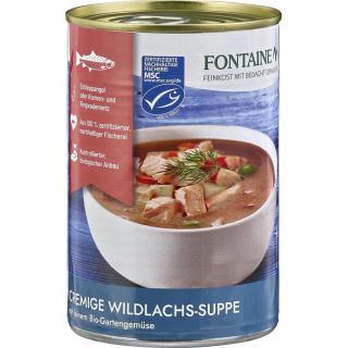 Wildlachs-Suppe mit Gartengemüse (MSC)