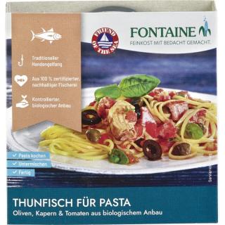 Thunfisch (für Pasta Oliven, Kapern & Tomate)