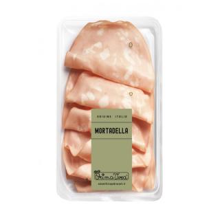 Mortadella, geschnitten